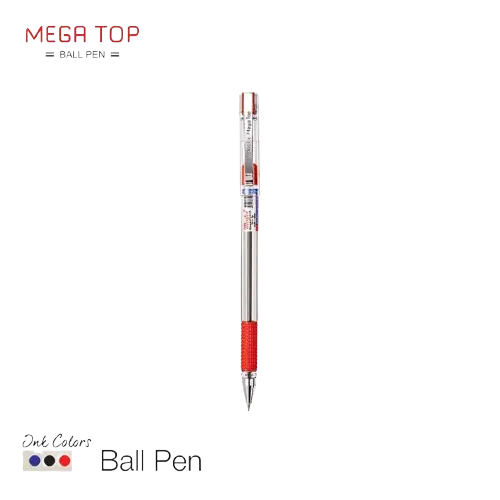 Montex Mega Top Ball Pen, Red