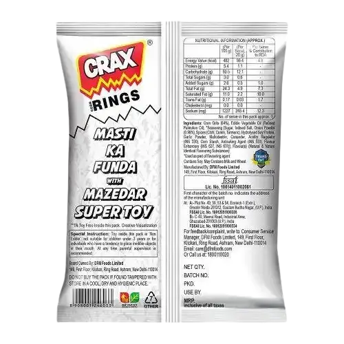 Crax Corn Rings Masala Mania