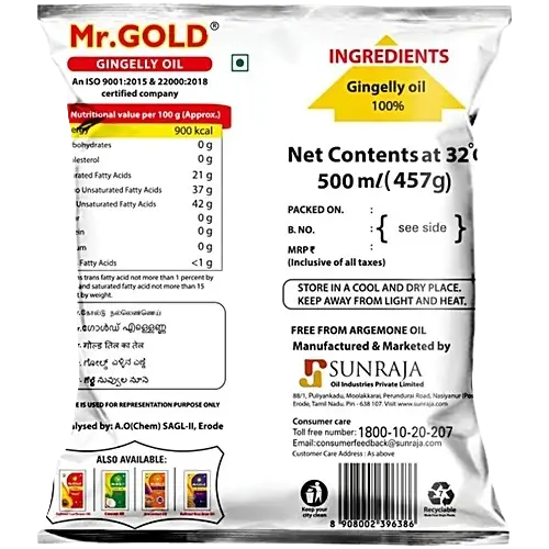 Mr. Gold Gingelly Oil