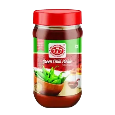 777 Green Chilli Pickle