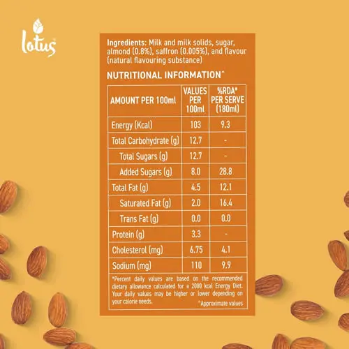 Lotus Kesar Badam Milk