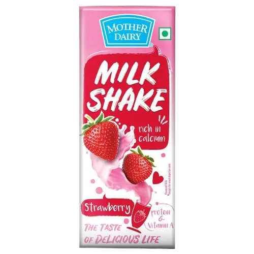 Mother Dairy Strawberry Milkshake