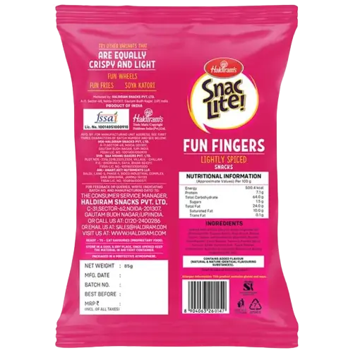 Haldiram Snac Lite Fun Fingers