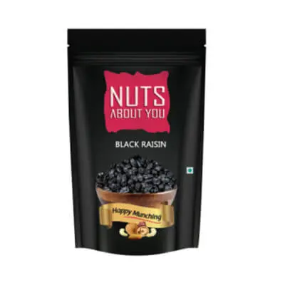 NUTS ABOUT YOU Black Raisin Pouch