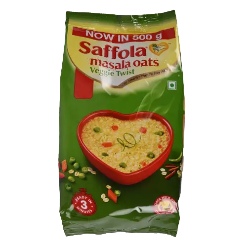 Saffola Masala Oats Veggie Twist Pouch