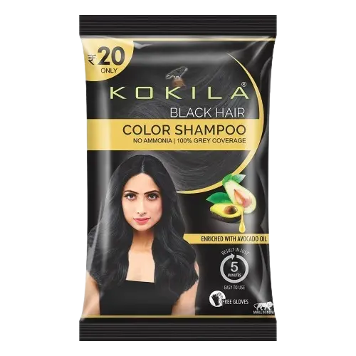 Kokila Black Hair Color Shampoo