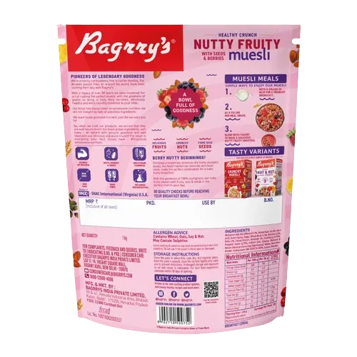 Bagrrys Nutty Fruity Muesli