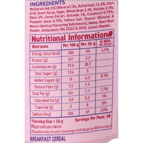 Bagrrys Nutty Fruity Muesli