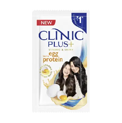 Clinic Plus Strength And Shiny Egg Protein Shampoo Sachet