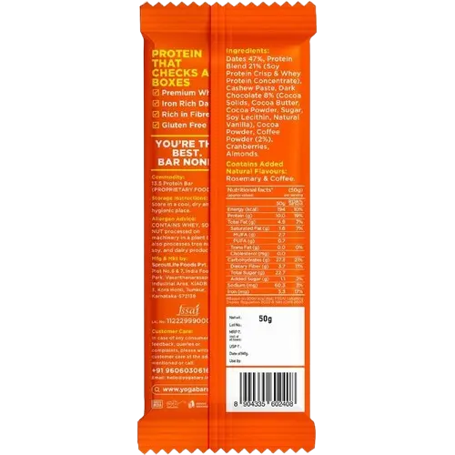 Yogabar 10gm Protein Coffee Rush