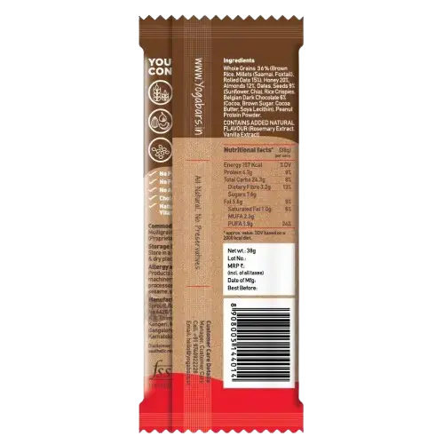 Yogabar Multigrain Chocolate Chunk Energy Bar