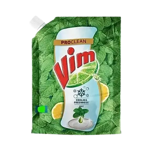 Vim ProClean Dishwash Liquid Gel With Mint Cooling Freshness