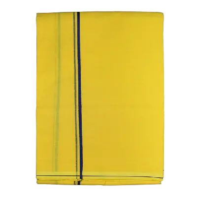 Men Cotton Dhoti (Yellow)