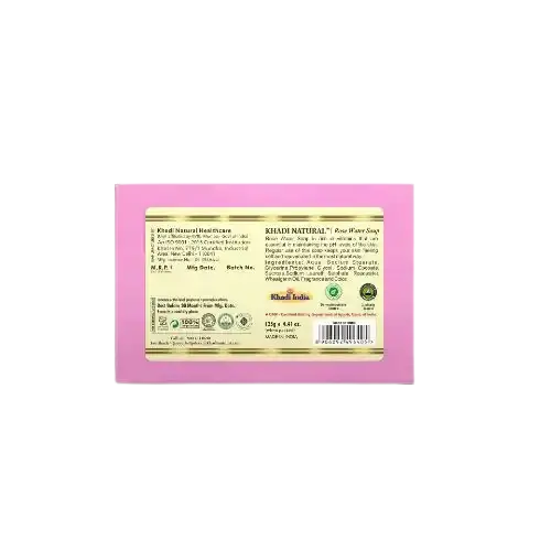 Khadi Herbal Rosewater Soap