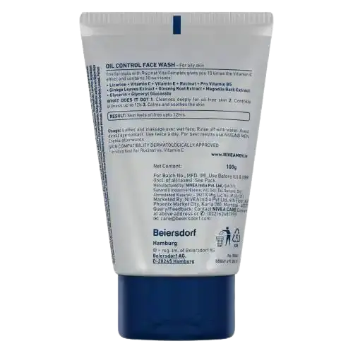 Nivea Men Oil Control Facewash