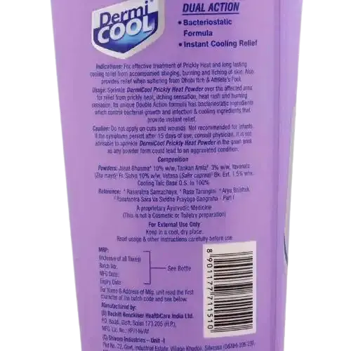 Dermicool Prickly Heat Lavender Talc
