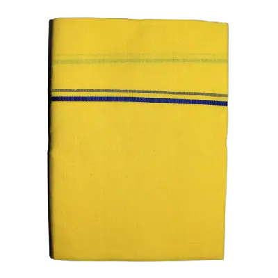 Men Cotton Dhoti (Yellow)