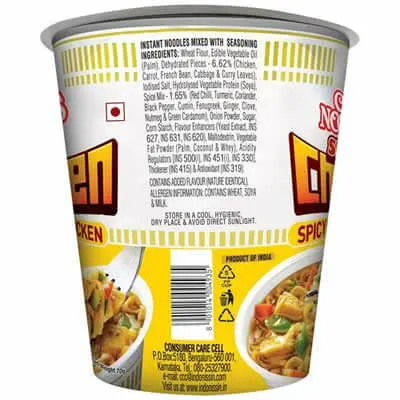 Top Raman Cup Noodles Spiced Chicken