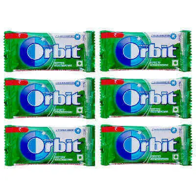 Orbit Spearmint Flavour Sugar Free Chewing Gum