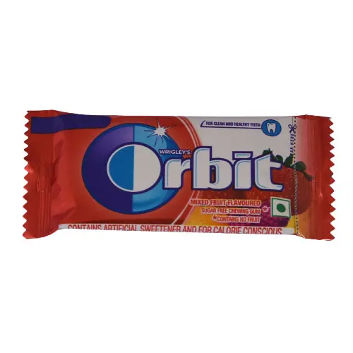 Orbit Mixed Fruit Flavour Sugar Free Chewing Gum