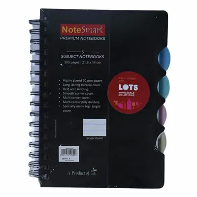 5 Subject Notebook - A5