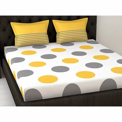 Double Bedsheet With 2 Pillow Covers